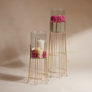 PISA Planters/Candle Stands - Gold