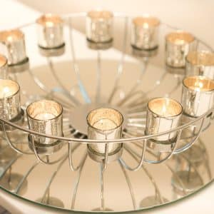 Silver Chakra Votive Holder